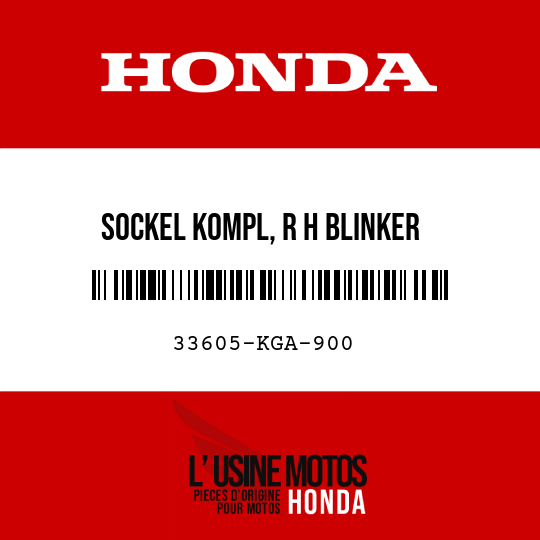 image de 33605-KGA-900 SOCKEL KOMPL, R H BLINKER
