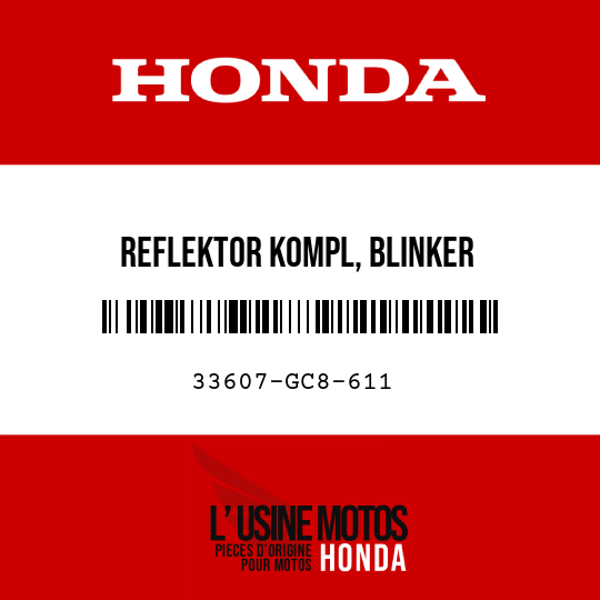 image de 33607-GC8-611 REFLEKTOR KOMPL, BLINKER