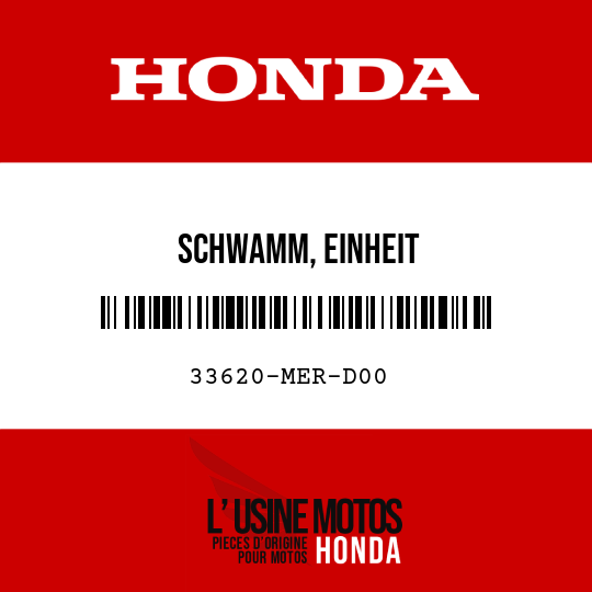 image de 33620-MER-D00 SCHWAMM, EINHEIT