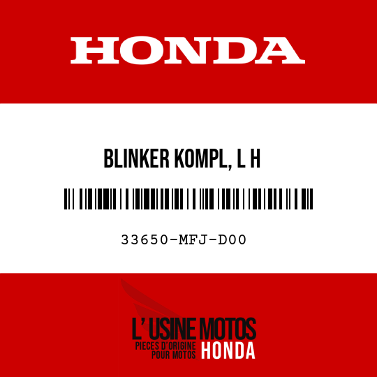 image de 33650-MFJ-D00 BLINKER KOMPL, L H