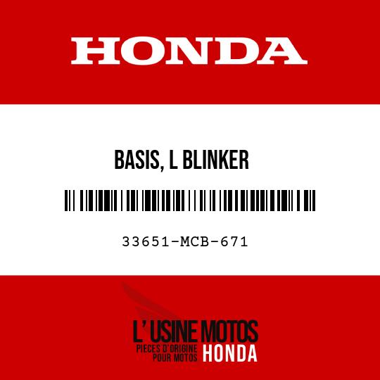 image de 33651-MCB-671 BASIS, L BLINKER