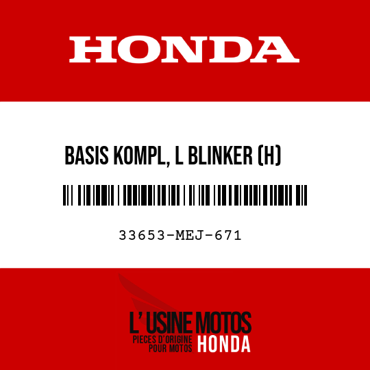 image de 33653-MEJ-671 BASIS KOMPL, L BLINKER (H)
