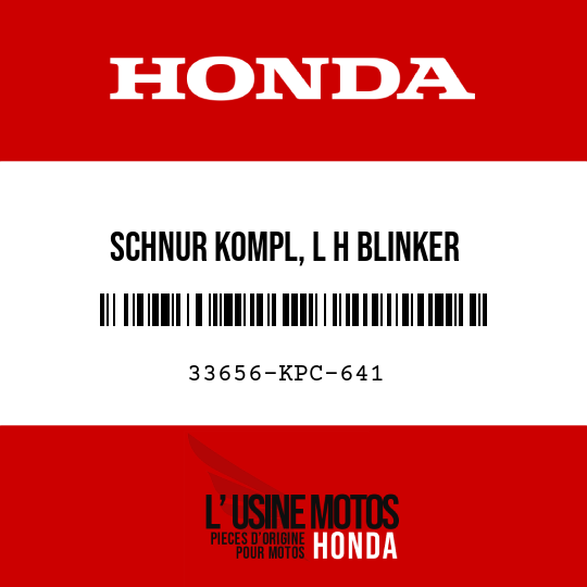 image de 33656-KPC-641 SCHNUR KOMPL, L H BLINKER