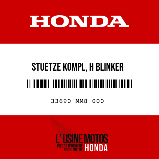 image de 33690-MM8-000 STUETZE KOMPL, H BLINKER