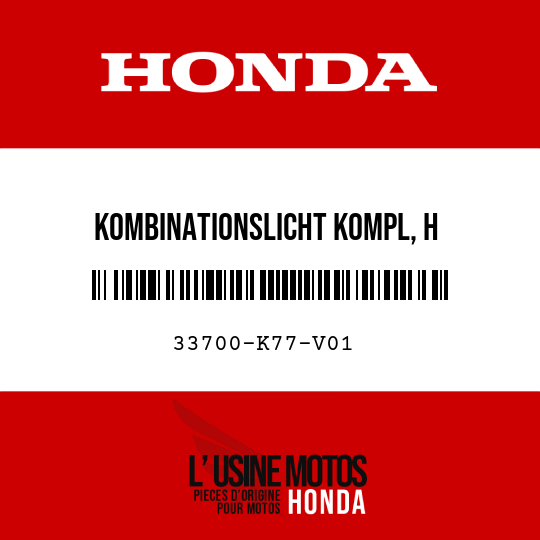image de 33700-K77-V01 KOMBINATIONSLICHT KOMPL, H