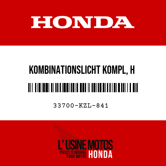 image de 33700-KZL-841 KOMBINATIONSLICHT KOMPL, H