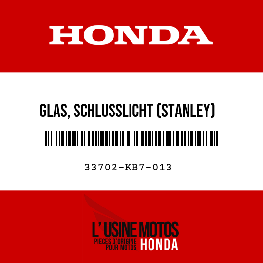 image de 33702-KB7-013 GLAS, SCHLUSSLICHT (STANLEY)