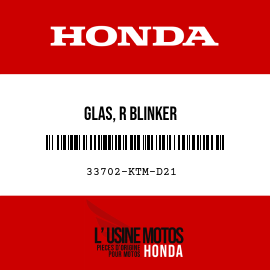 image de 33702-KTM-D21 GLAS, R BLINKER