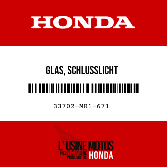 image de 33702-MR1-671 GLAS, SCHLUSSLICHT
