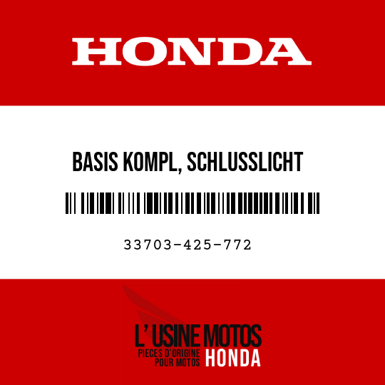 image de 33703-425-772 BASIS KOMPL, SCHLUSSLICHT