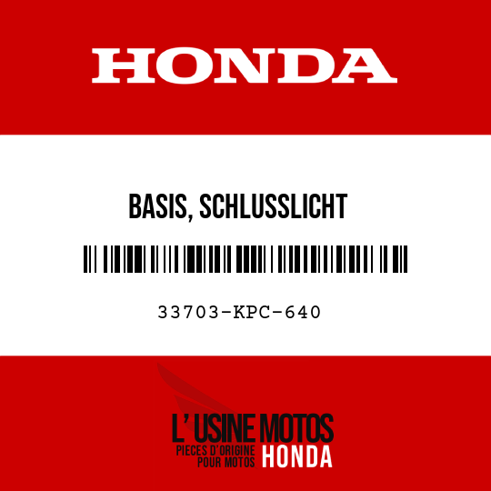 image de 33703-KPC-640 BASIS, SCHLUSSLICHT