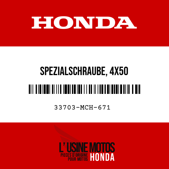 image de 33703-MCH-671 SPEZIALSCHRAUBE, 4X50
