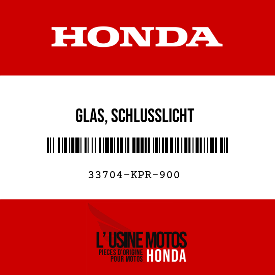image de 33704-KPR-900 GLAS, SCHLUSSLICHT