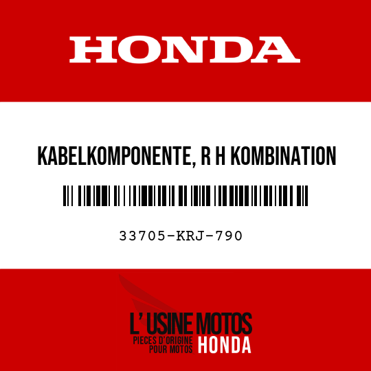 image de 33705-KRJ-790 KABELKOMPONENTE, R H KOMBINATION