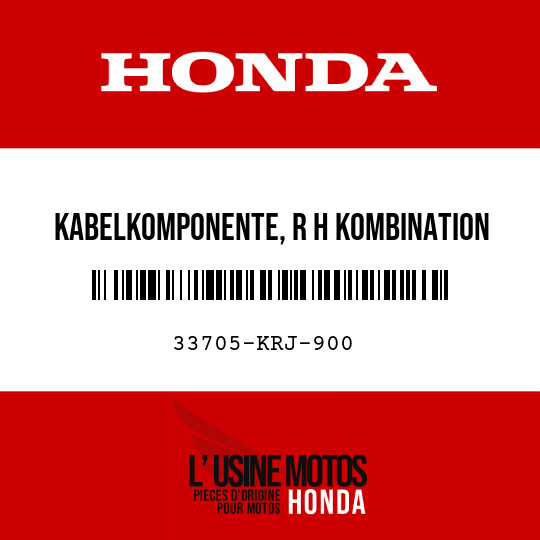 image de 33705-KRJ-900 KABELKOMPONENTE, R H KOMBINATION
