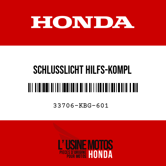 image de 33706-KBG-601 SCHLUSSLICHT HILFS-KOMPL