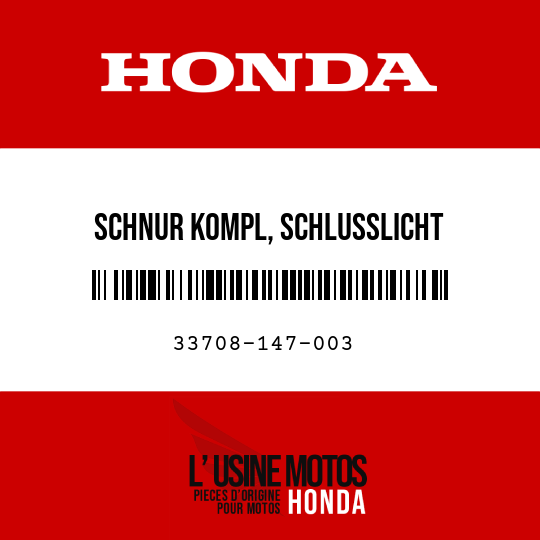 image de 33708-147-003 SCHNUR KOMPL, SCHLUSSLICHT