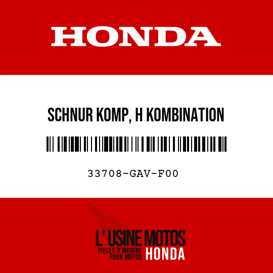 image de 33708-GAV-F00 SCHNUR KOMP, H KOMBINATION