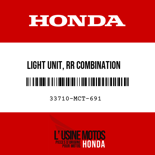 image de 33710-MCT-691 LIGHT UNIT, RR COMBINATION