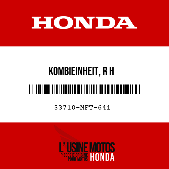 image de 33710-MFT-641 KOMBIEINHEIT, R H