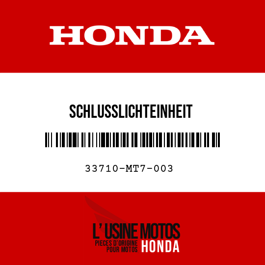 image de 33710-MT7-003 SCHLUSSLICHTEINHEIT