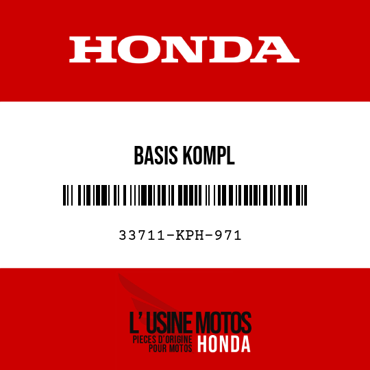 image de 33711-KPH-971 BASIS KOMPL