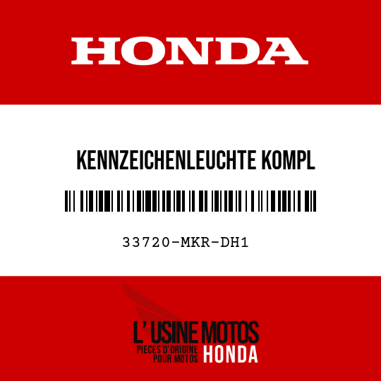 image de 33720-MKR-DH1 KENNZEICHENLEUCHTE KOMPL