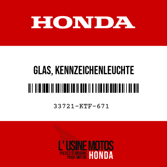 image de 33721-KTF-671 GLAS, KENNZEICHENLEUCHTE