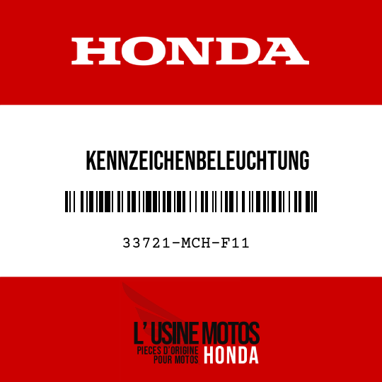image de 33721-MCH-F11 KENNZEICHENBELEUCHTUNG