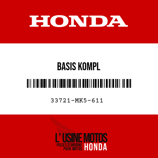 image de 33721-MK5-611 BASIS KOMPL