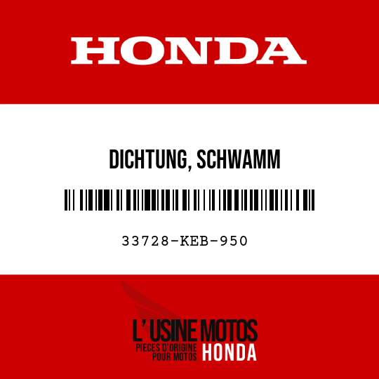 image de 33728-KEB-950 DICHTUNG, SCHWAMM