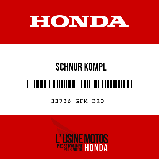 image de 33736-GFM-B20 SCHNUR KOMPL
