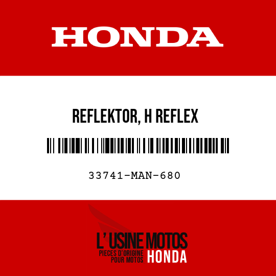 image de 33741-MAN-680 REFLEKTOR, H REFLEX