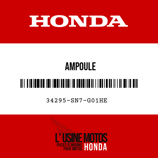 image de 34295-SN7-G01HE AMPOULE