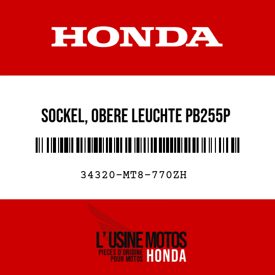 image de 34320-MT8-770ZH SOCKEL, OBERE LEUCHTE PB255P 