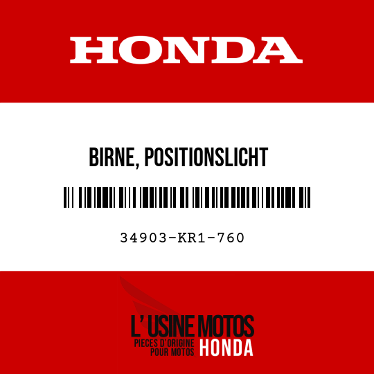 image de 34903-KR1-760 BIRNE, POSITIONSLICHT