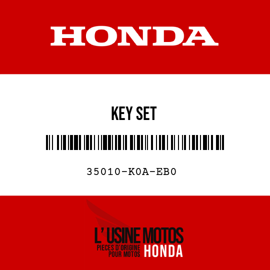 image de 35010-K0A-EB0 KEY SET