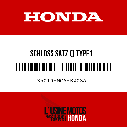 image de 35010-MCA-E20ZA SCHLOSS SATZ () TYPE1