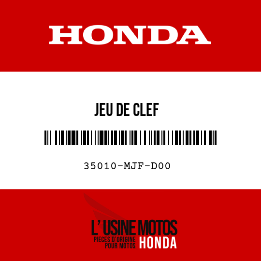 image de 35010-MJF-D00 JEU DE CLEF