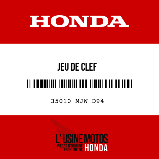 image de 35010-MJW-D94 JEU DE CLEF