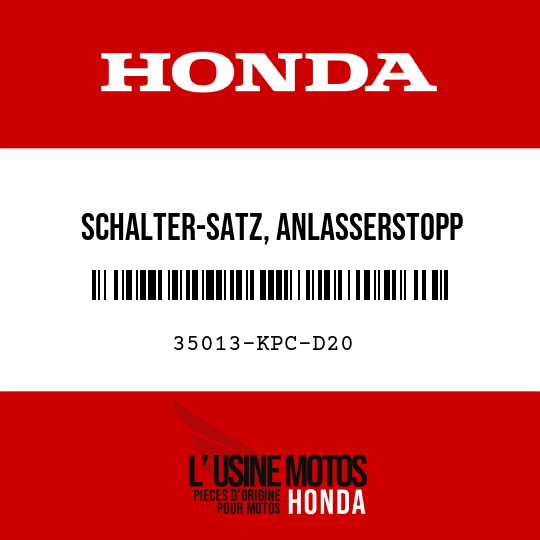 image de 35013-KPC-D20 SCHALTER-SATZ, ANLASSERSTOPP