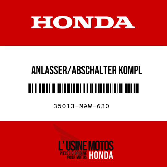 image de 35013-MAW-630 ANLASSER/ABSCHALTER KOMPL