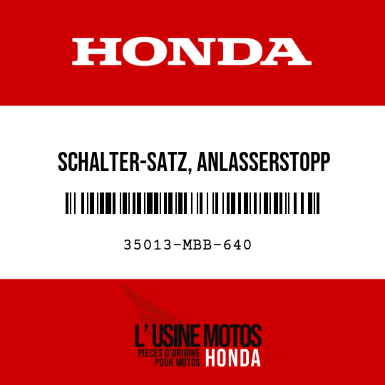 image de 35013-MBB-640 SCHALTER-SATZ, ANLASSERSTOPP