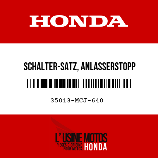 image de 35013-MCJ-640 SCHALTER-SATZ, ANLASSERSTOPP