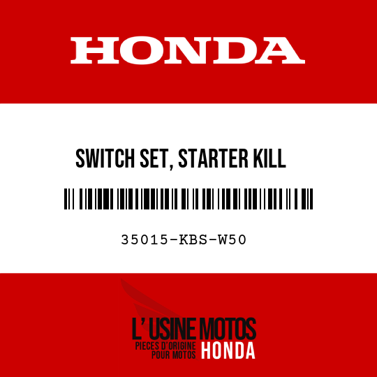 image de 35015-KBS-W50 SWITCH SET, STARTER KILL