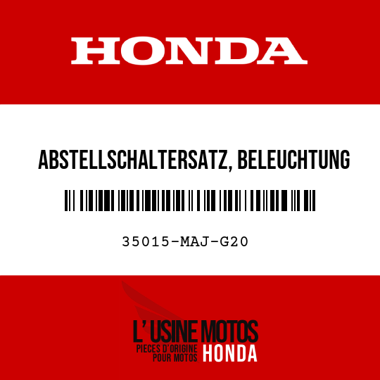 image de 35015-MAJ-G20 ABSTELLSCHALTERSATZ, BELEUCHTUNG UND ANLASSER