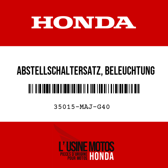 image de 35015-MAJ-G40 ABSTELLSCHALTERSATZ, BELEUCHTUNG UND ANLASSER