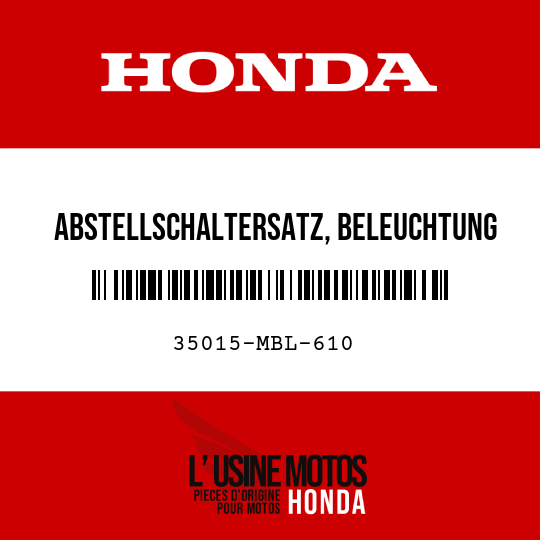 image de 35015-MBL-610 ABSTELLSCHALTERSATZ, BELEUCHTUNG UND ANLASSER