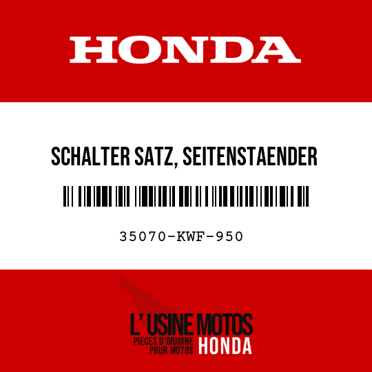 image de 35070-KWF-950 SCHALTER SATZ, SEITENSTAENDER