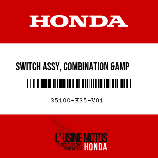 image de 35100-K35-V01 SWITCH ASSY, COMBINATION &amp    LOCK (HONDA LOCK)